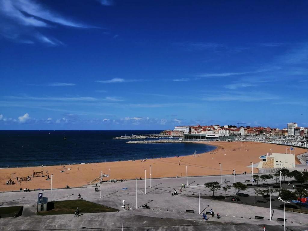 El Sexto De La Playa + Parking Gratis Apartment Gijon Ngoại thất bức ảnh